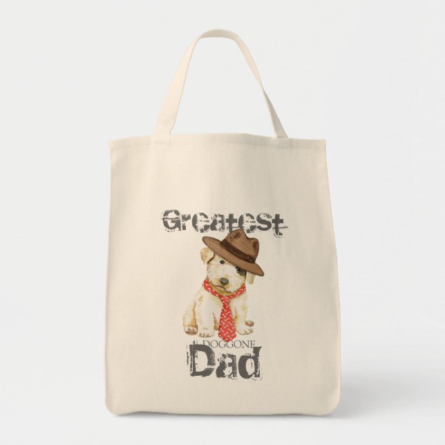 Sealyham Terrier Dad Tote Bag (Front)
