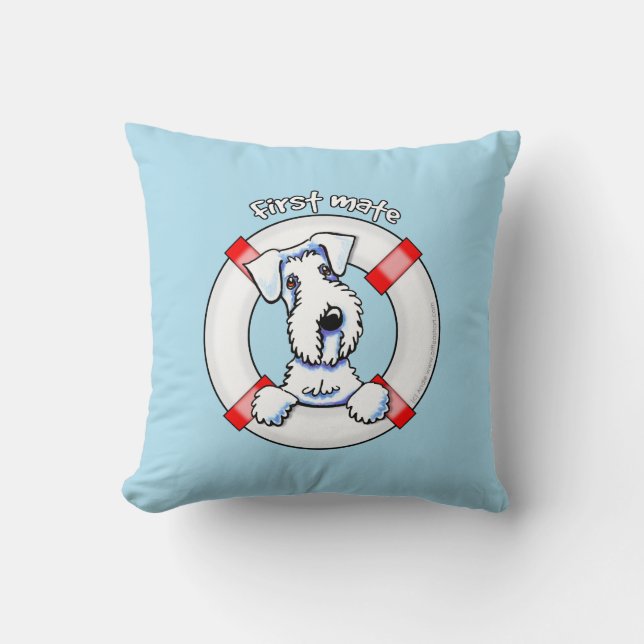 Sealyham Terrier First Mate Cushion (Front)