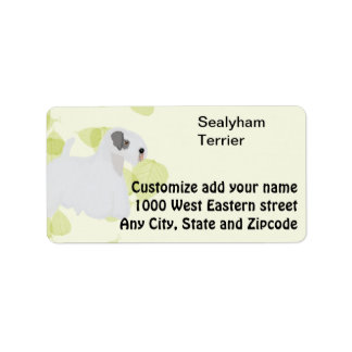 Sealyham Terrier ~ Green Leaves Designs Label