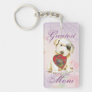 Sealyham Terrier Heart Mum Keychain