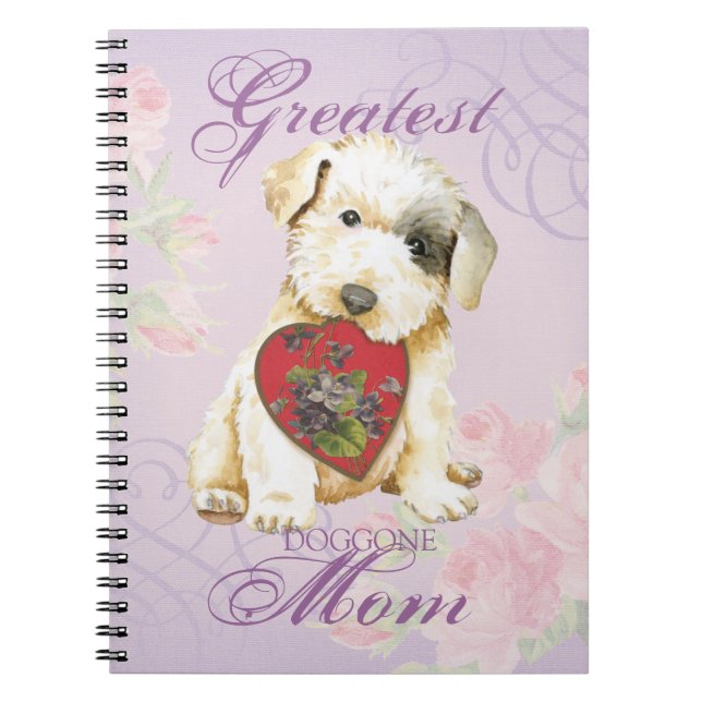 Sealyham Terrier Heart Mum Notebook (Front)