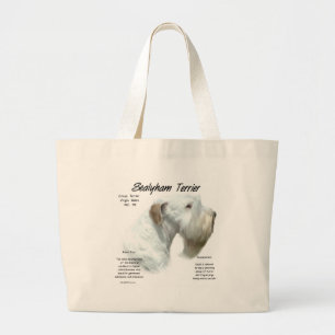 Sealyham Terrier History Design Large Tote Bag