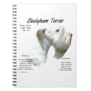 Sealyham Terrier History Spiral Notebook