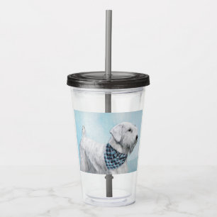 Sealyham Terrier Painting - Cute Original Dog Art Acrylic Tumbler