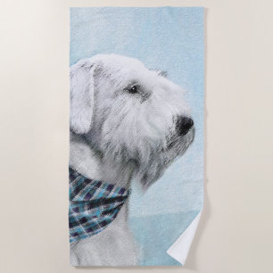Sealyham Terrier Painting - Cute Original Dog Art Beach Towel
