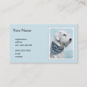 Sealyham Terrier Painting - Cute Original Dog Art Business Card