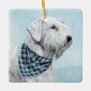 Sealyham Terrier Painting - Cute Original Dog Art Ceramic Ornament