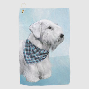 Sealyham Terrier Painting - Cute Original Dog Art Golf Towel