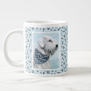Sealyham Terrier Painting - Cute Original Dog Art Large Coffee Mug