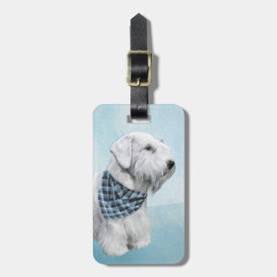 Sealyham Terrier Painting - Cute Original Dog Art Luggage Tag