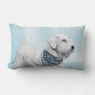 Sealyham Terrier Painting - Cute Original Dog Art Lumbar Cushion