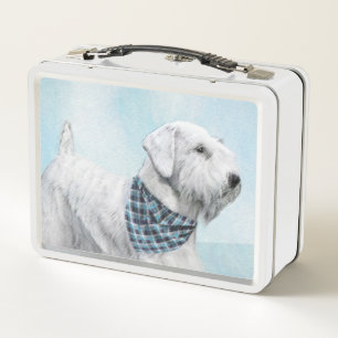 Sealyham Terrier Painting - Cute Original Dog Art Metal Lunch Box