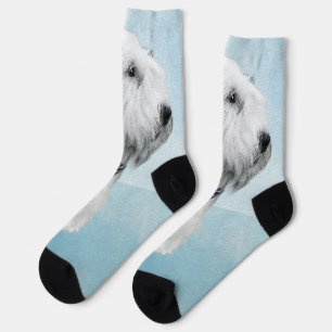 Sealyham Terrier Painting - Cute Original Dog Art Socks