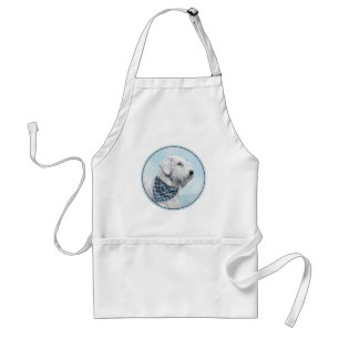 Sealyham Terrier Painting - Cute Original Dog Art Standard Apron