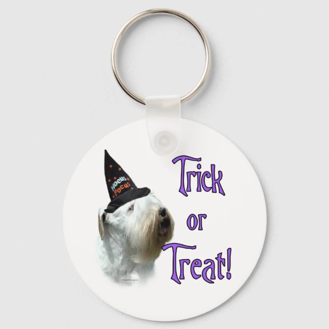 Sealyham Terrier Trick Key Ring (Front)