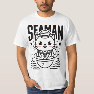 Seaman Cat Lover  T-Shirt