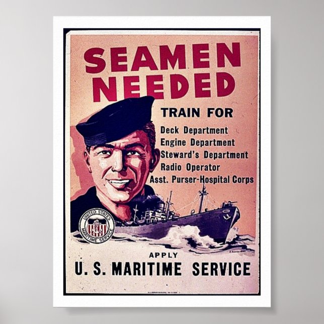 Seamen Needed Poster (Front)