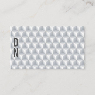 Seamless 3D White Cubes Background Business Card