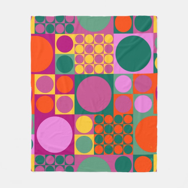 Seamless abstract geometric background pattern,  r fleece blanket (Front)