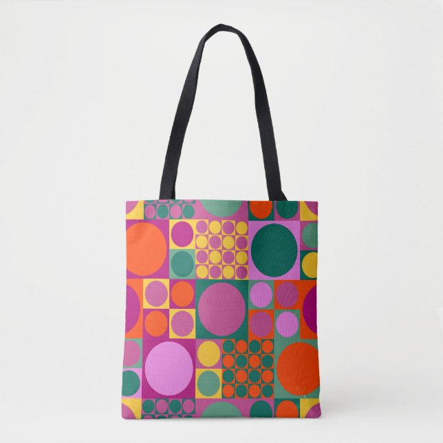 Seamless abstract geometric background pattern,  r tote bag (Front)
