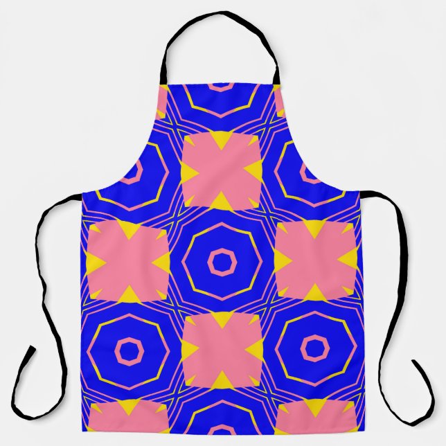 Seamless abstract geometric floral patternabstract apron (Front)