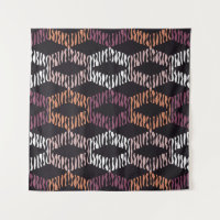 Seamless abstract geometric pattern. Strips. Mosai