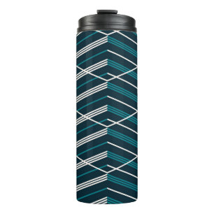 Seamless abstract geometric pattern with multiple thermal tumbler