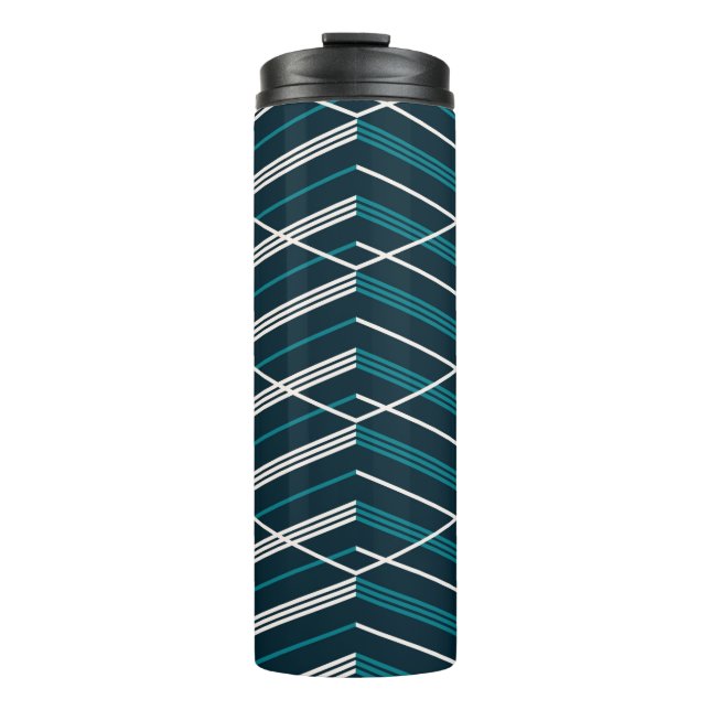 Seamless abstract geometric pattern with multiple  thermal tumbler (Front)