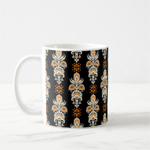 seamless abstract geometrical floral design coffee mug