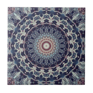 Seamless abstract geometrical round circle mandala tile