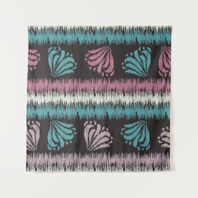 Seamless abstract ikat pattern with the image of f tapestry (Front)