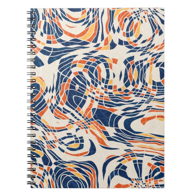 Seamless abstract line geo pattern. High quality i Notebook (Front)