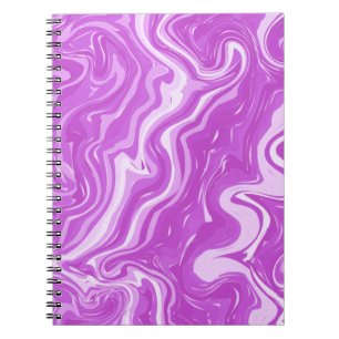 Seamless Abstract Marble Pink Pattern Notebook