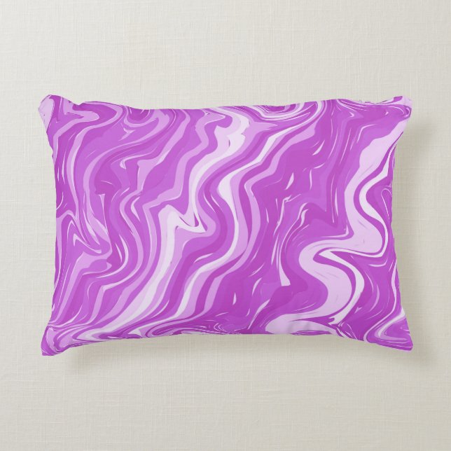 Seamless Abstract Marble Pink Pattern Throw Pillow (Front)