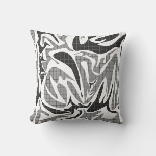 Seamless abstract memphis school modern pattern wh cushion