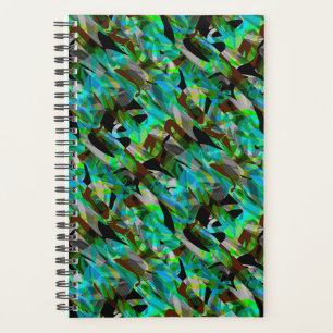 Seamless abstract modern brush stroke multicolor d planner