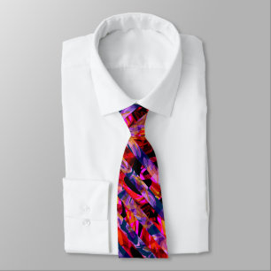 Seamless abstract modern brush stroke multicolor d tie