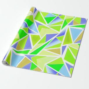 Seamless abstract modern geometrical shapes triang wrapping paper