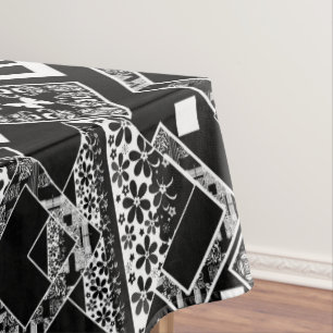 Seamless abstract modern ornamental decor pattern tablecloth