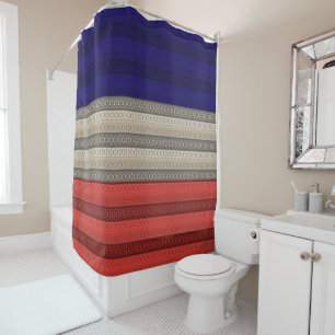 Seamless abstract ornamental decor retro vintage s shower curtain