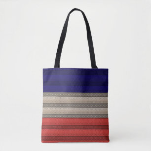 Seamless abstract ornamental decor retro vintage tote bag