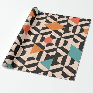 Seamless abstract pattern of geometric shapes. Geo Wrapping Paper