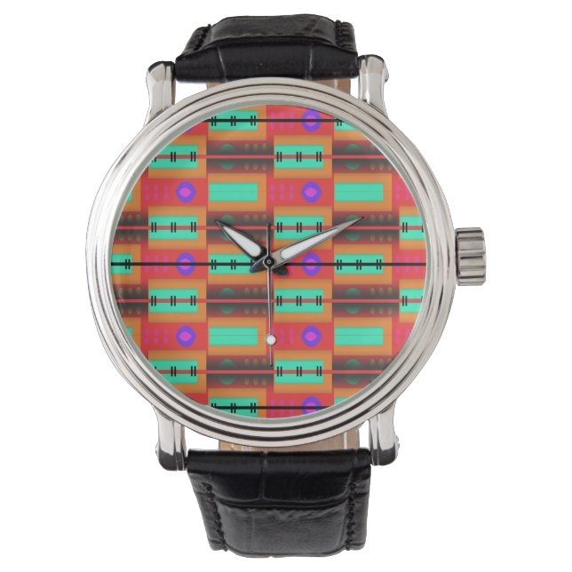 Seamless Abstract Pattern Watch (Front)