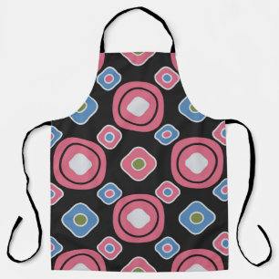 Seamless abstract pattern with the image of oval g apron