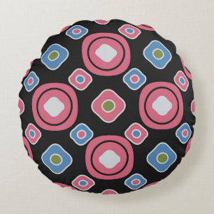 Seamless abstract pattern with the image of oval g round cushion