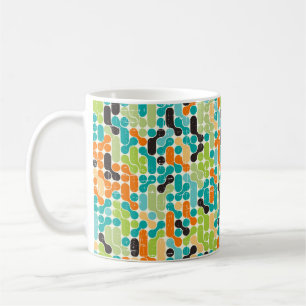 Seamless abstract retro geometric pattern coffee mug