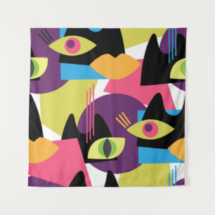 Seamless abstract Vintage pattern with abstract sh Tapestry