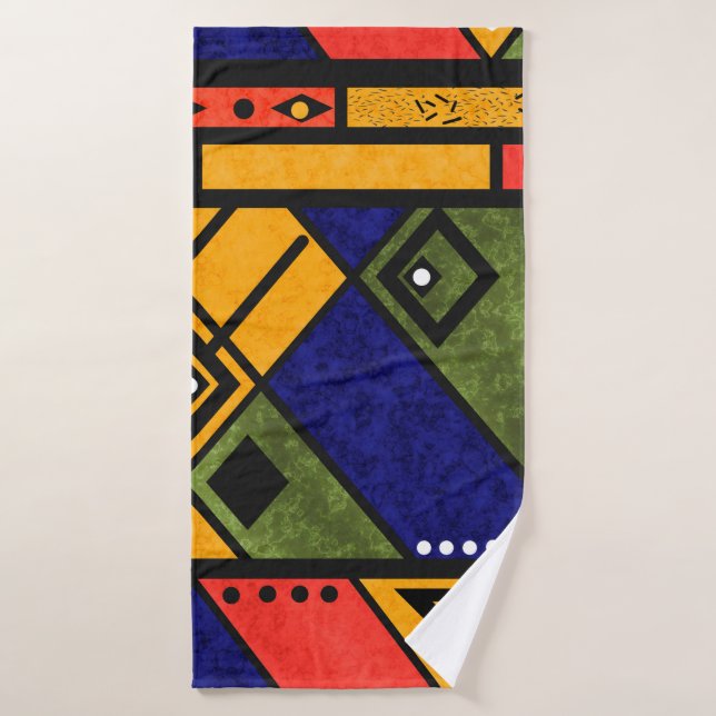 Seamless african ethno traditional texture pattern bath towel (Bath Towel)