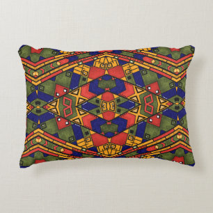 Seamless african ethno traditional texture pattern decorative cushion