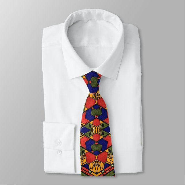 Seamless african ethno traditional texture pattern tie (Tied)